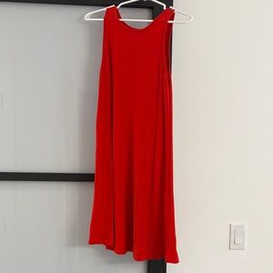 Old Navy Red Sleeveless Swing Dress